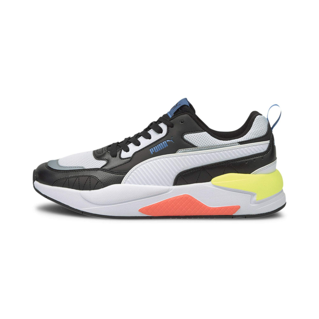 PUMA Unisex X-RAY 2 Square Sneaker, Puma Black Puma White Star Sapphire Soft Fluo Yellow