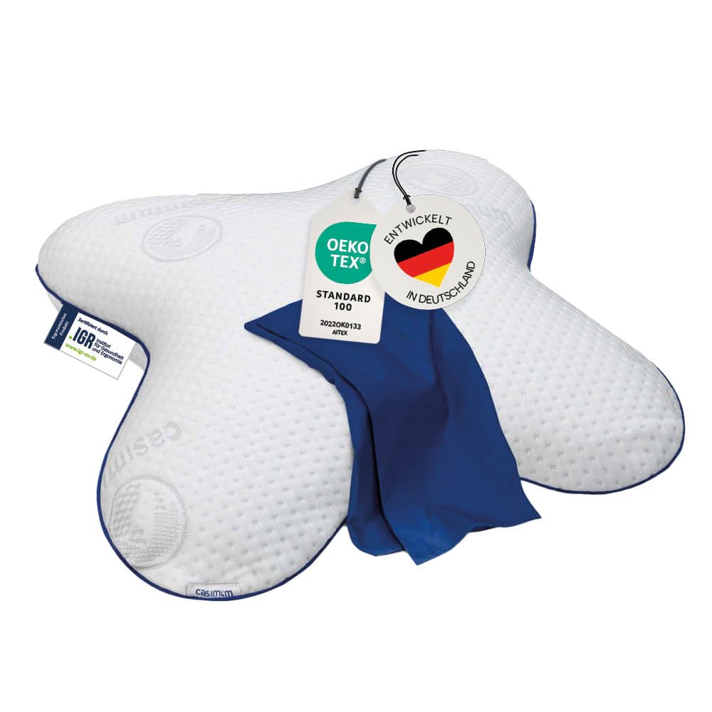 Ergonomisches Schmetterlingskissen für Seitenschläfer aus Memoryschaum. Orthopädisches Memory Foam S