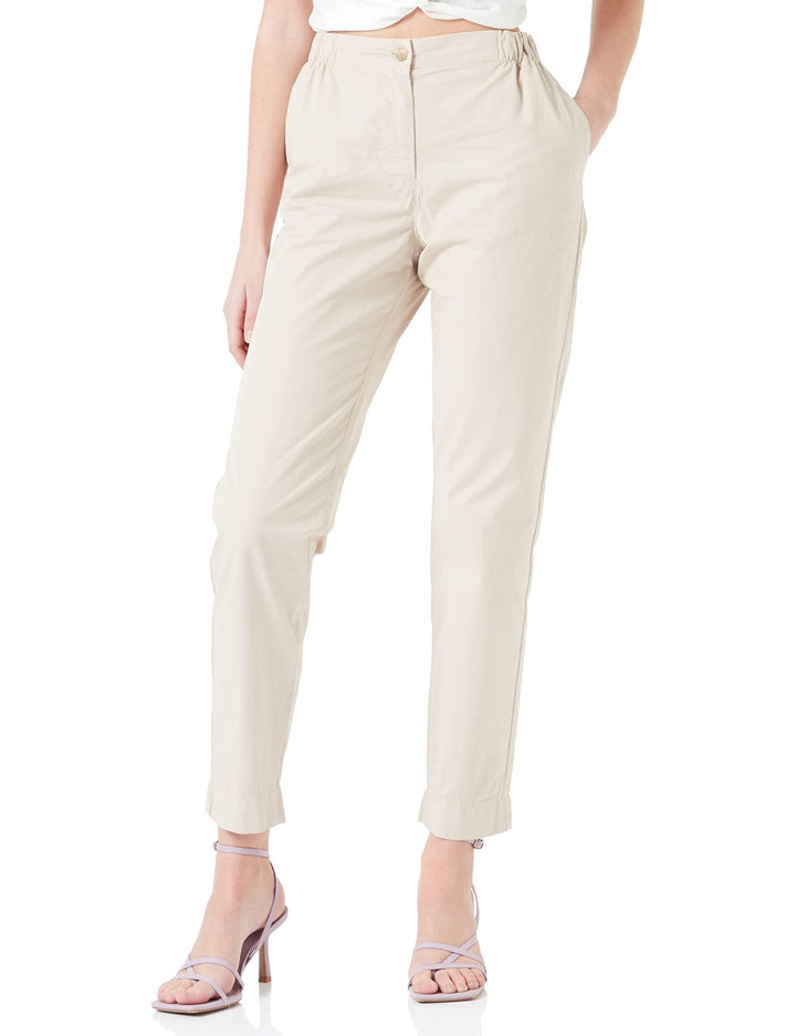 Tommy Hilfiger Damen Gewebte Hosen, 68 Beige (Light Sandalwood)