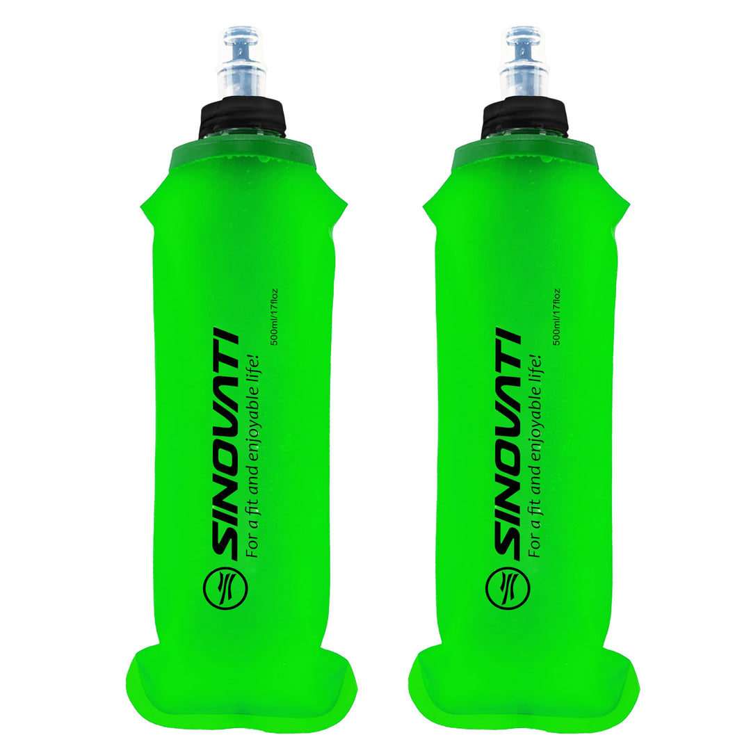 SINOVATI® TPU Faltbare Trinkflaschen, Soft Flask, Wasserflasche BPA-Frei Sportflasche für Trinkrucks