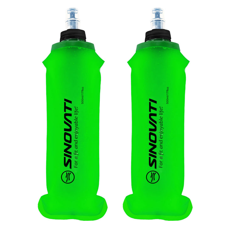 SINOVATI® TPU Faltbare Trinkflaschen, Soft Flask, Wasserflasche BPA-Frei Sportflasche für Trinkrucks