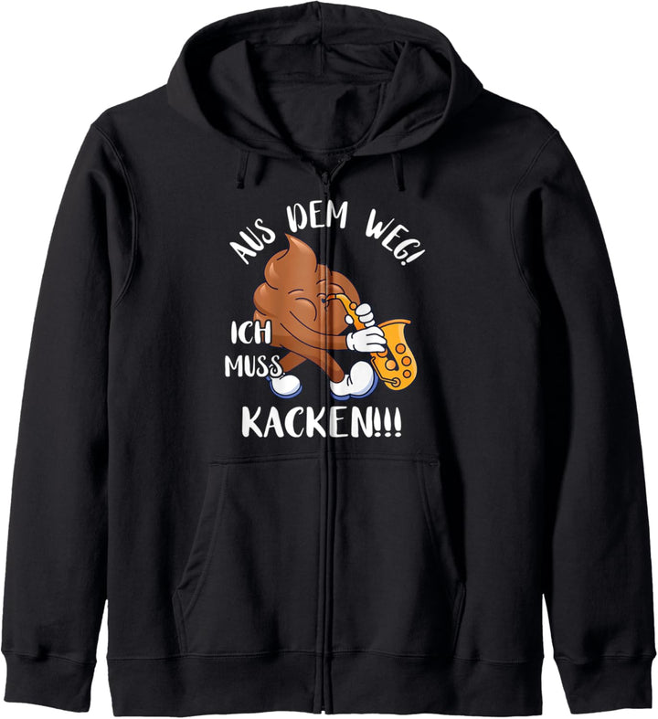 Aus Dem Weg! Ich Muss Kacken!!! Scheisshaufen Kackhaufen Kapuzenjacke