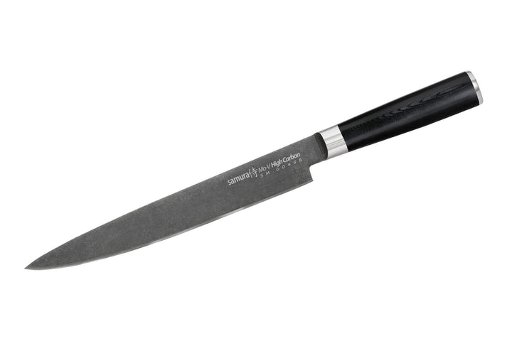 SAMURA MO-V Stonewash Profi Tranchiermesser ultra-scharf, gross, aus japanisch AUS 8 Edelstahl, 23 c