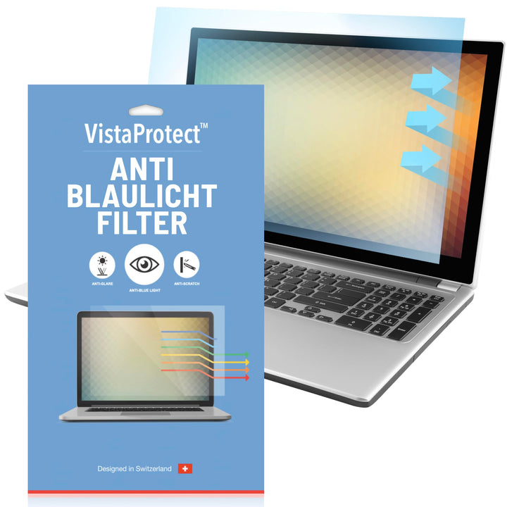 VistaProtect - Premium Anti-Blaulichtfilter und -Schutz für Laptop-Bildschirme, Abnehmbar (15.6" Zol