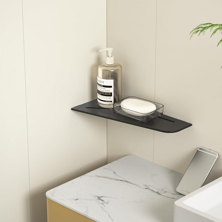 Eck Duschregal mit 3 mm Stärke, Duschablage Ohne Bohren Eckregal Dusche, SUS304 Edelstahl Badezimmer