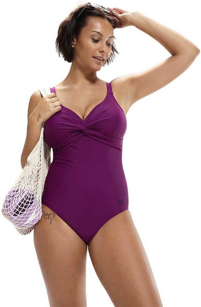 Speedo Brigitte Badeanzug Damen 34 Violett, 34 Violett