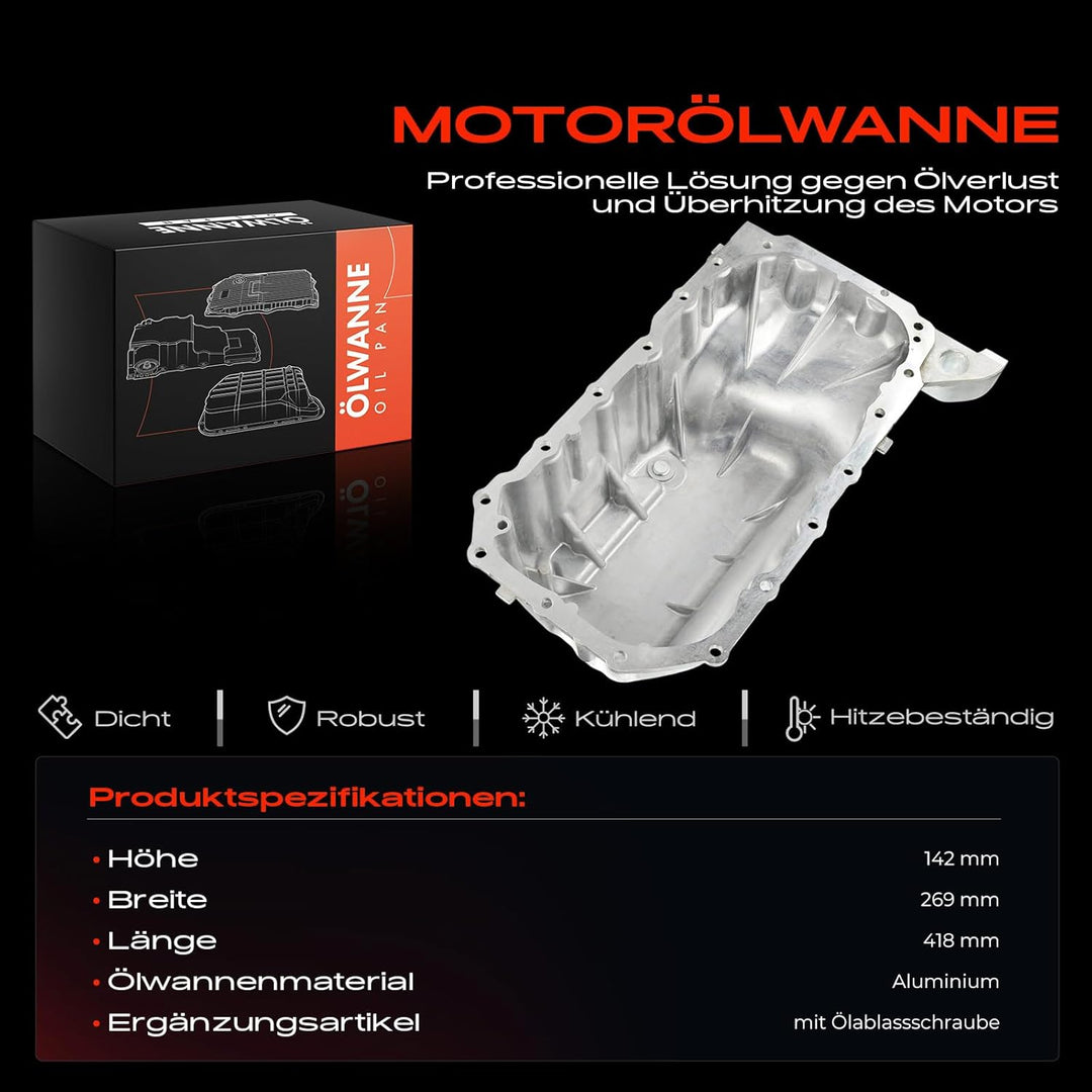Frankberg Ölwanne für Berlingo B9 C3 I C4 LA_ LC_ Saxo S0 S1 Xsara N1 N2 N0 206 CC 2D 2E/K 2A/C 207