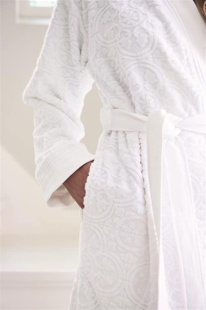 Bademantel MOSAIC von PIP, aus 100% Baumwolle, verschiedene Grössen weiss S Weiss, S Weiss