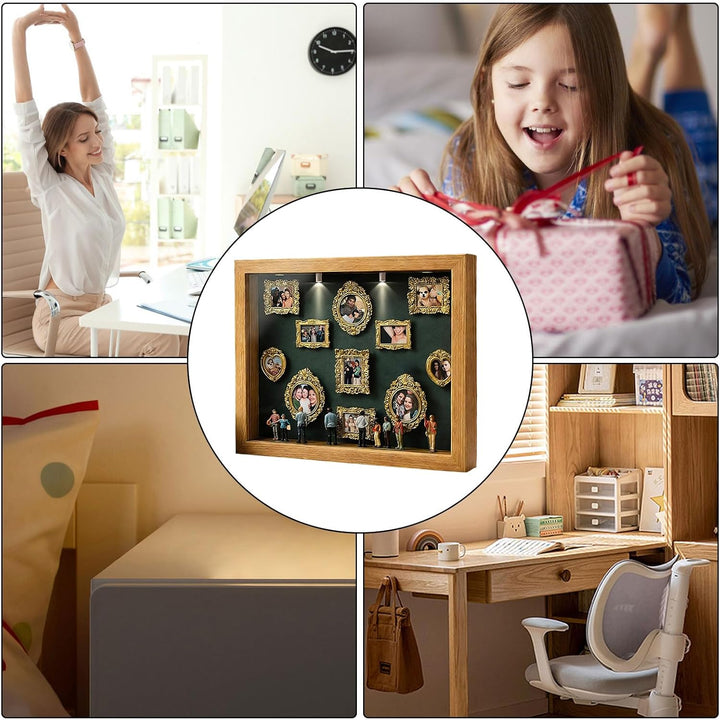 Mini-Museumsrahmen mit Licht | DIY Mini-Museen-Silhouetten-Box | Museum of Us Box | Schattenboxen-Ra