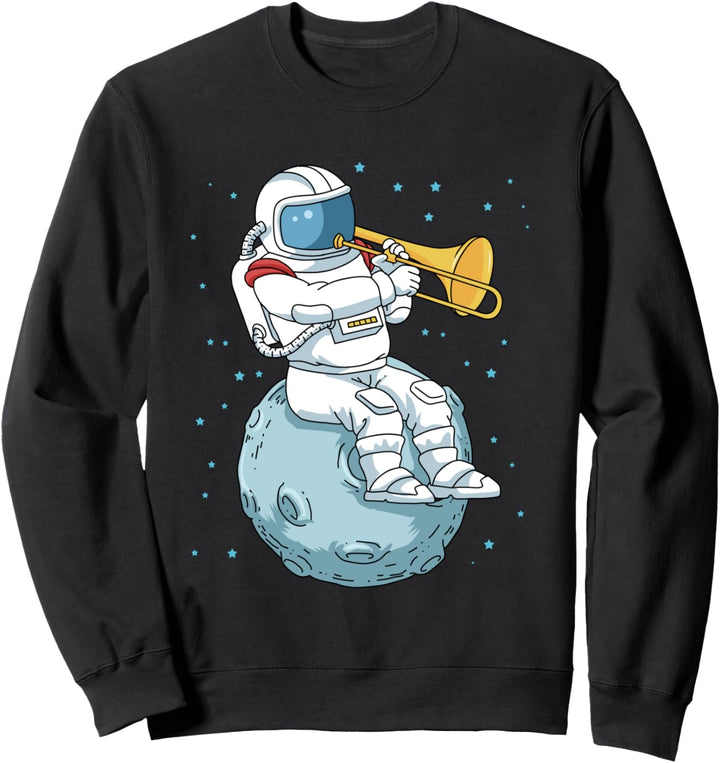 Jazz Musik Geschenk Kinder Instrument Big Band Posaune Sweatshirt