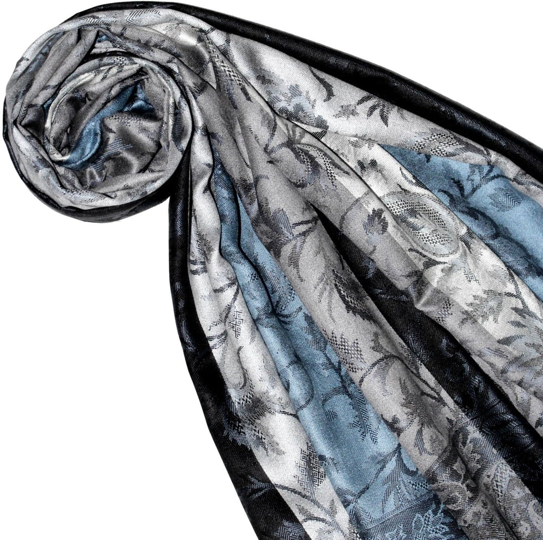 Lorenzo Cana Pashmina Schal Schaltuch jacquard gewebt 100% Seide Paisley Muster Seidenschal Seidentu