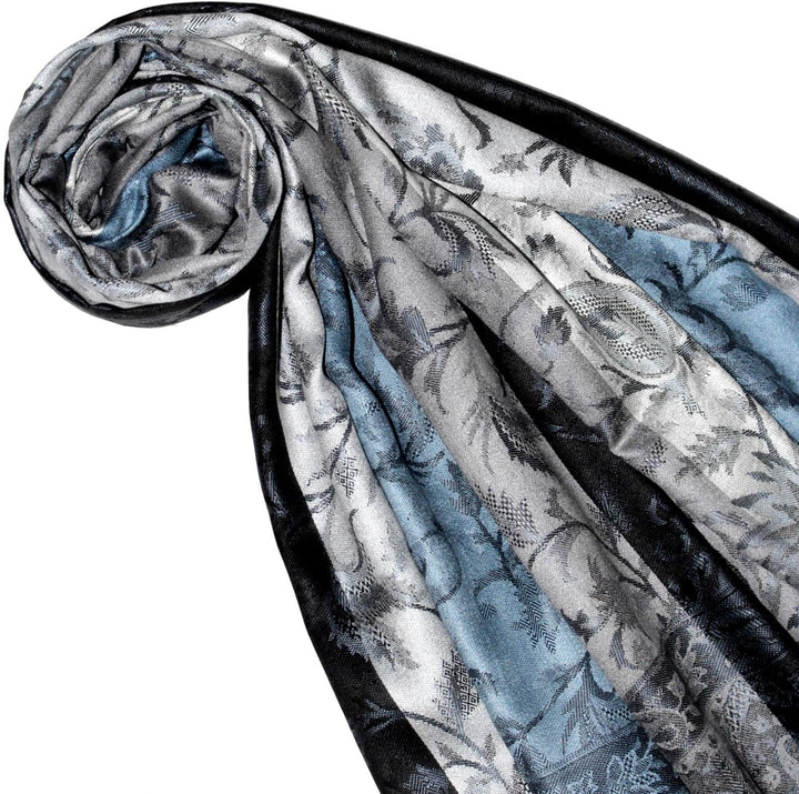 Lorenzo Cana Pashmina Schal Schaltuch jacquard gewebt 100% Seide Paisley Muster Seidenschal Seidentu