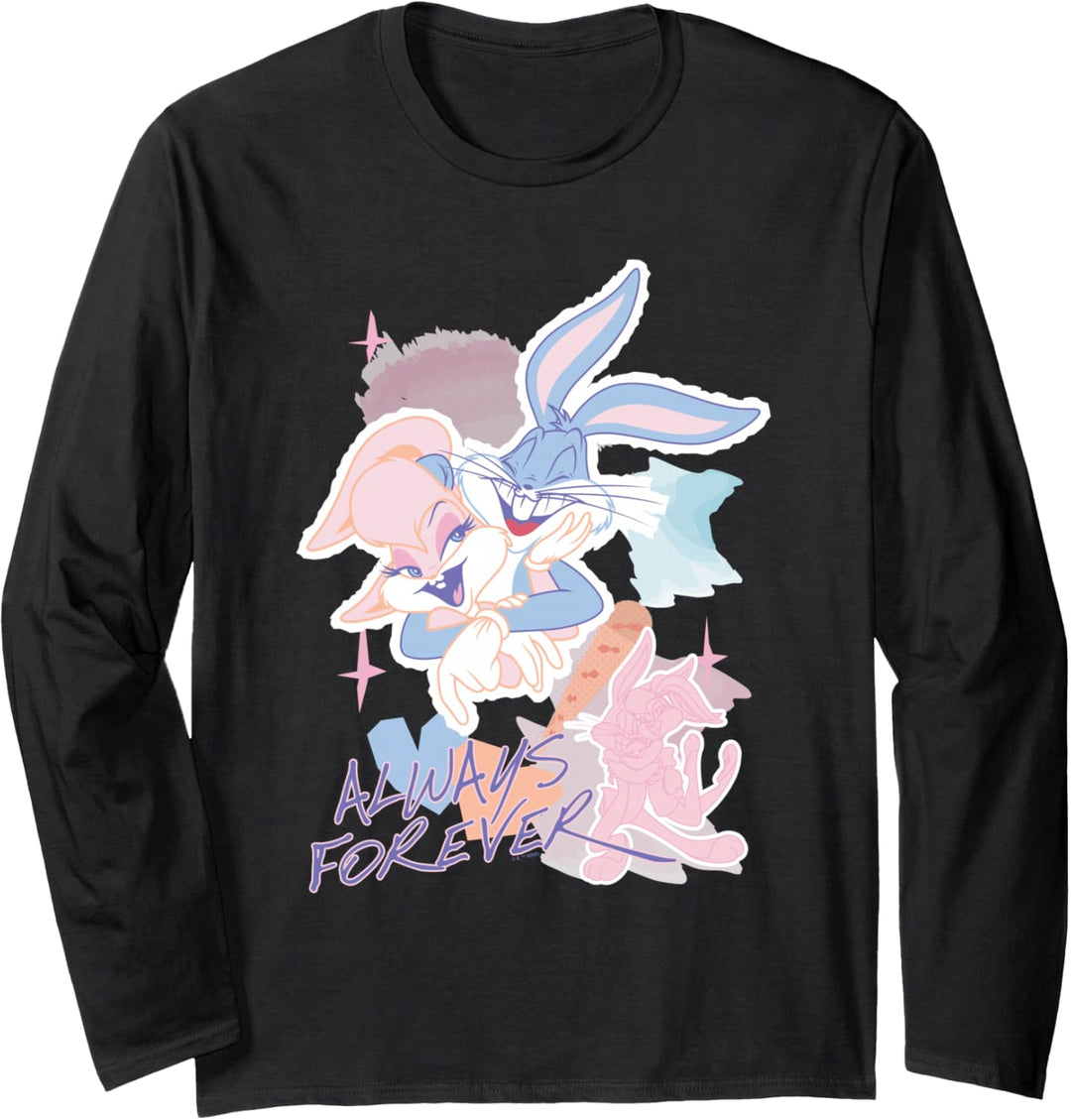 Looney Tunes Valentine's Day Lola Bugs Bunny Always Forever Langarmshirt