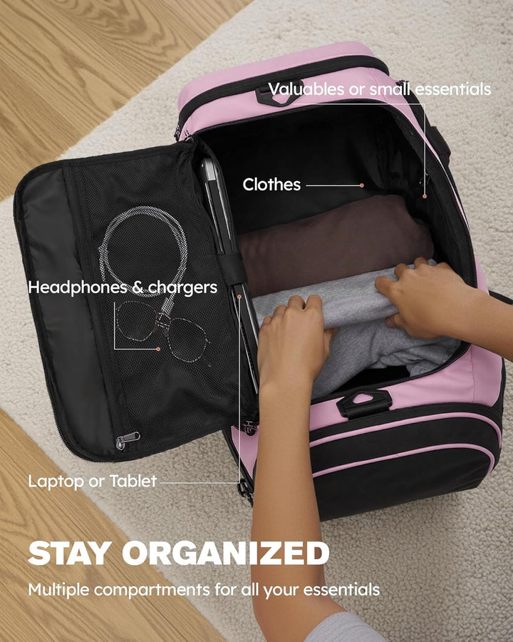 Tolaccea SporttascheDamen und Herren47L – Schuhfach&Nassfach, Rucksack‑Duffel Trainingstasche für Fi