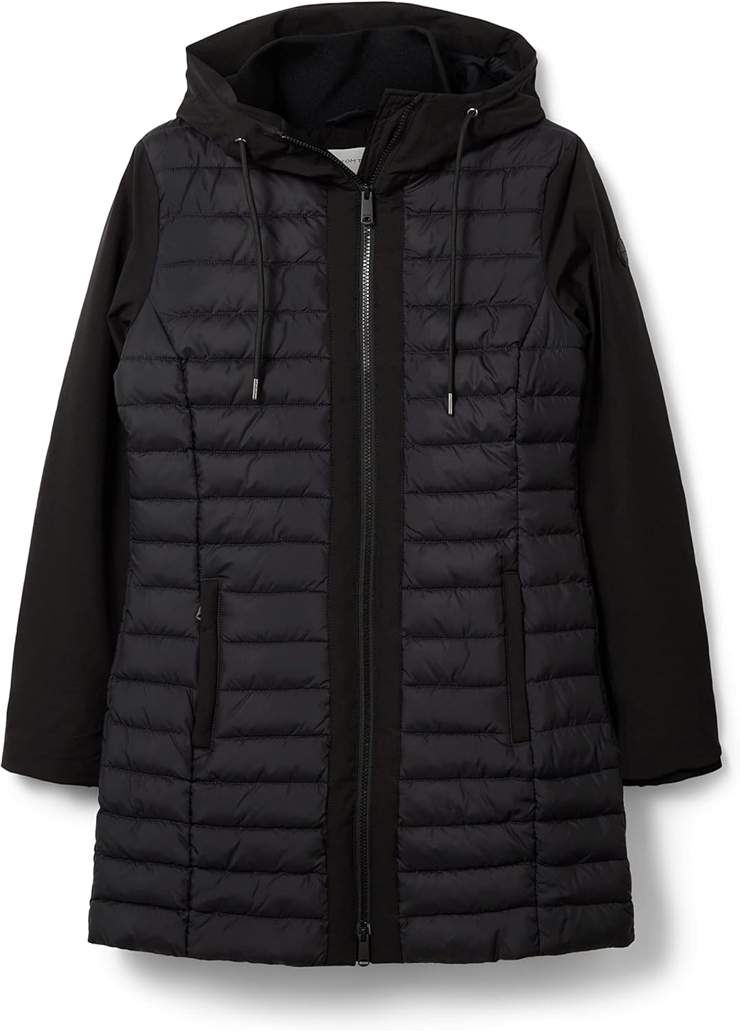 TOM TAILOR Damen Lange Softshell Steppjacke XXL 14482 - Deep Black, XXL 14482 - Deep Black