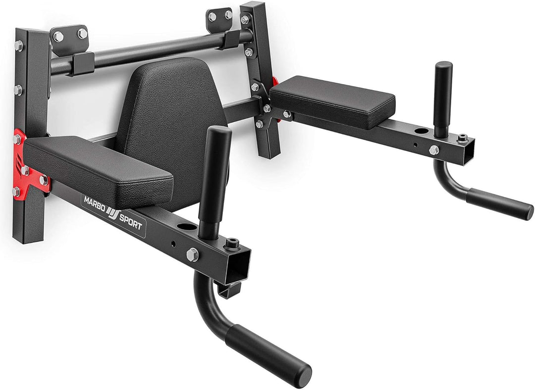Marbo Sport Die multifunktionale Dip-Station/Klimmzugstange für die Wandmontage (2in1) MH-U205 | Mad