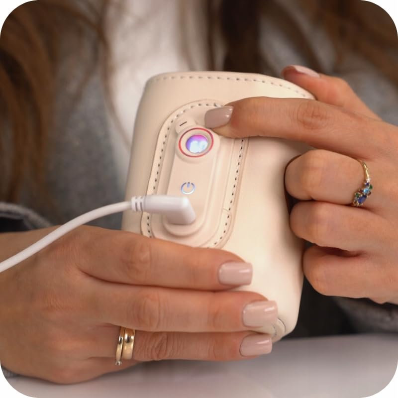 Varm Tragbarer Flaschenwärmer Baby, USB-C 5 V / 2 A, Temperaturbereich 40–65 °C mit LED-Display, pas