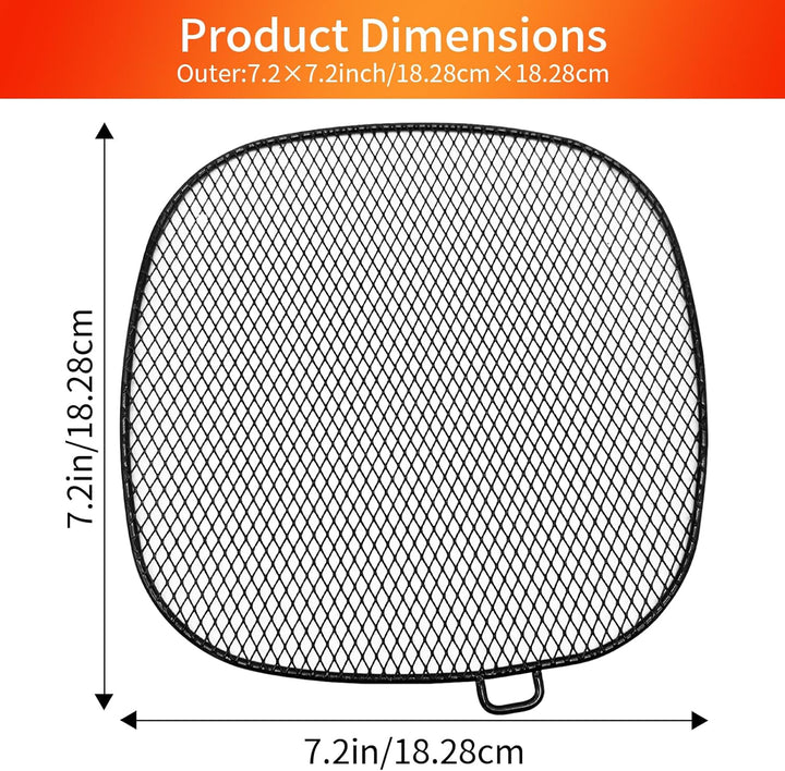 Air Fryer Zubehör für Philips, 18,3 cm quadratische Abtropfschale für Philips HD9741 3QT Tray Rack k