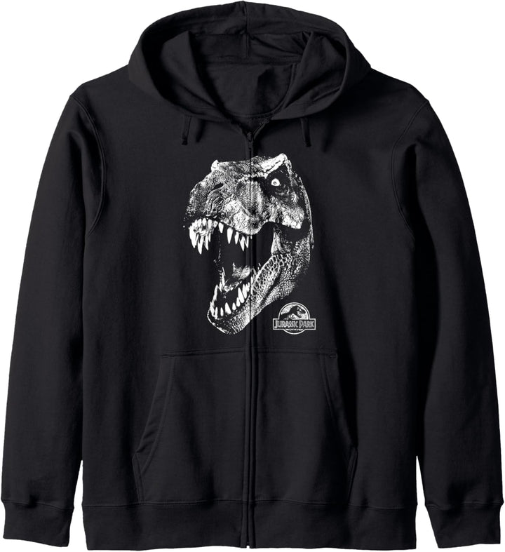 Jurassic Park T-Rex White Head Roaring Kapuzenjacke