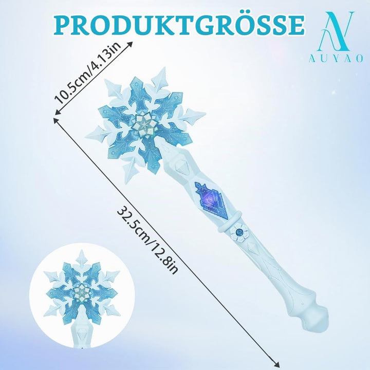 Schneeflocke Leuchtend Zauberer Kinder Prinzessinnen Led Zauberstab Kind Magischer Zubehör Mädchen F