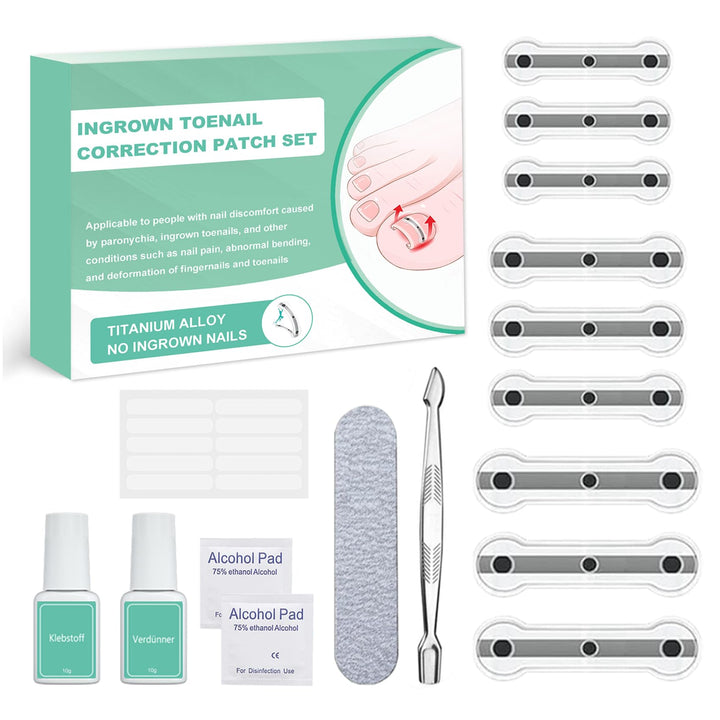 Eingewachsene Zehennägel Set Zehennagel Korrektur Patch 9pcs Nagelspange Fussnägel Zehennagelheber W