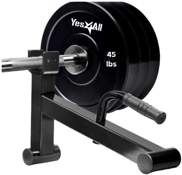 Yes4All Deadlift Jack | Kreuzheben Langhantelheber mit UHMW Protective Pad Griff für Laden und Entla