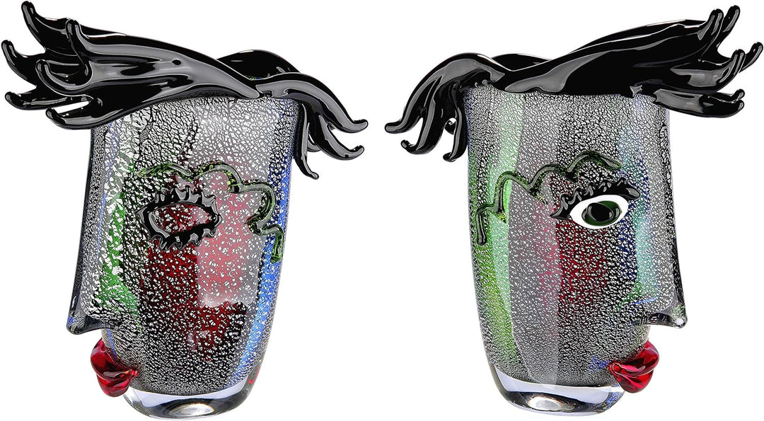GILDE GLAS art Vase Design - Glasvase und Kunstobjekt modern Höhe 30 cm Höhe 30 cm 0_mehrfarbig, Höh