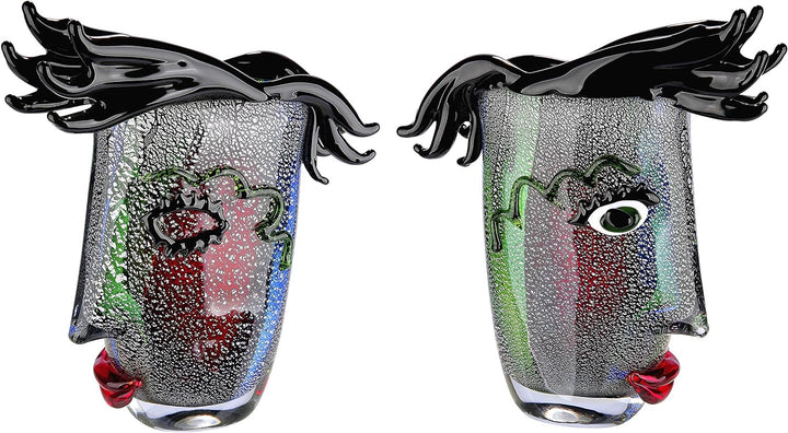 GILDE GLAS art Vase Design - Glasvase und Kunstobjekt modern Höhe 30 cm Höhe 30 cm 0_mehrfarbig, Höh