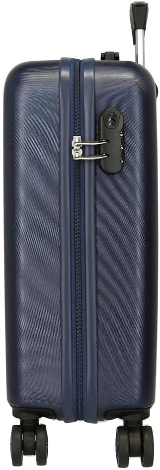 Roll Road Be Yourself Kabinenkoffer Blau 38x55x20 cms Hartschalen ABS Kombinationsschloss 34L 2,6Kgs