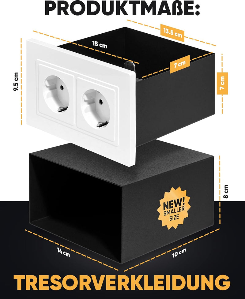 Elder Welder® Steckdosen Safe Tresor Versteck | Jetzt mit Fake-Stecker Funktion | Wandtresor zum Ein