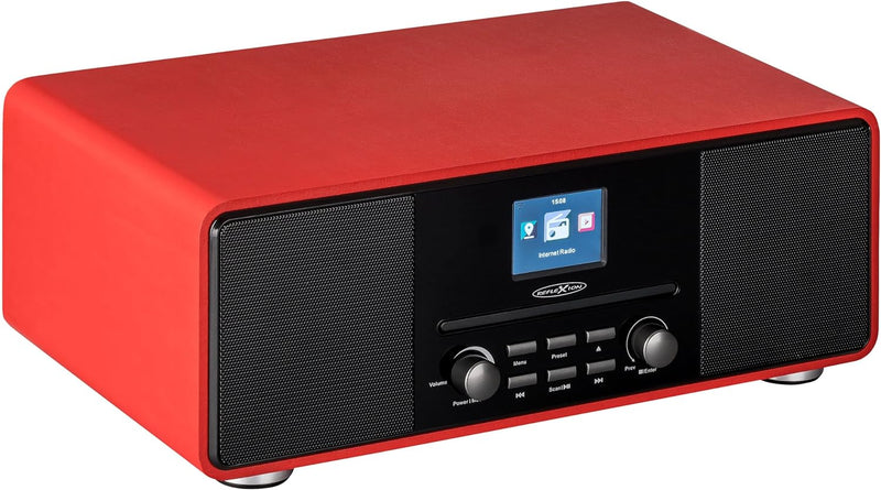 Reflexion HRA19INT DAB- und Internetradio mit CD-Player und Radiowecker (UKW, DAB, DAB+, Bluetooth,