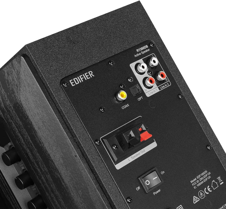 EDIFIER Studio R1380DB 2.0 Regallautsprecher-System (42 Watt) mit Bluetooth 5.1 (aptX). Infrarot-Fer