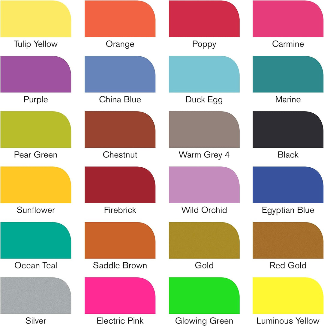 Winsor & Newton 0290037 Professioneller Layout Mixed Marker 24 Farben Set, 24 im Wallet, 2 Spitzen,
