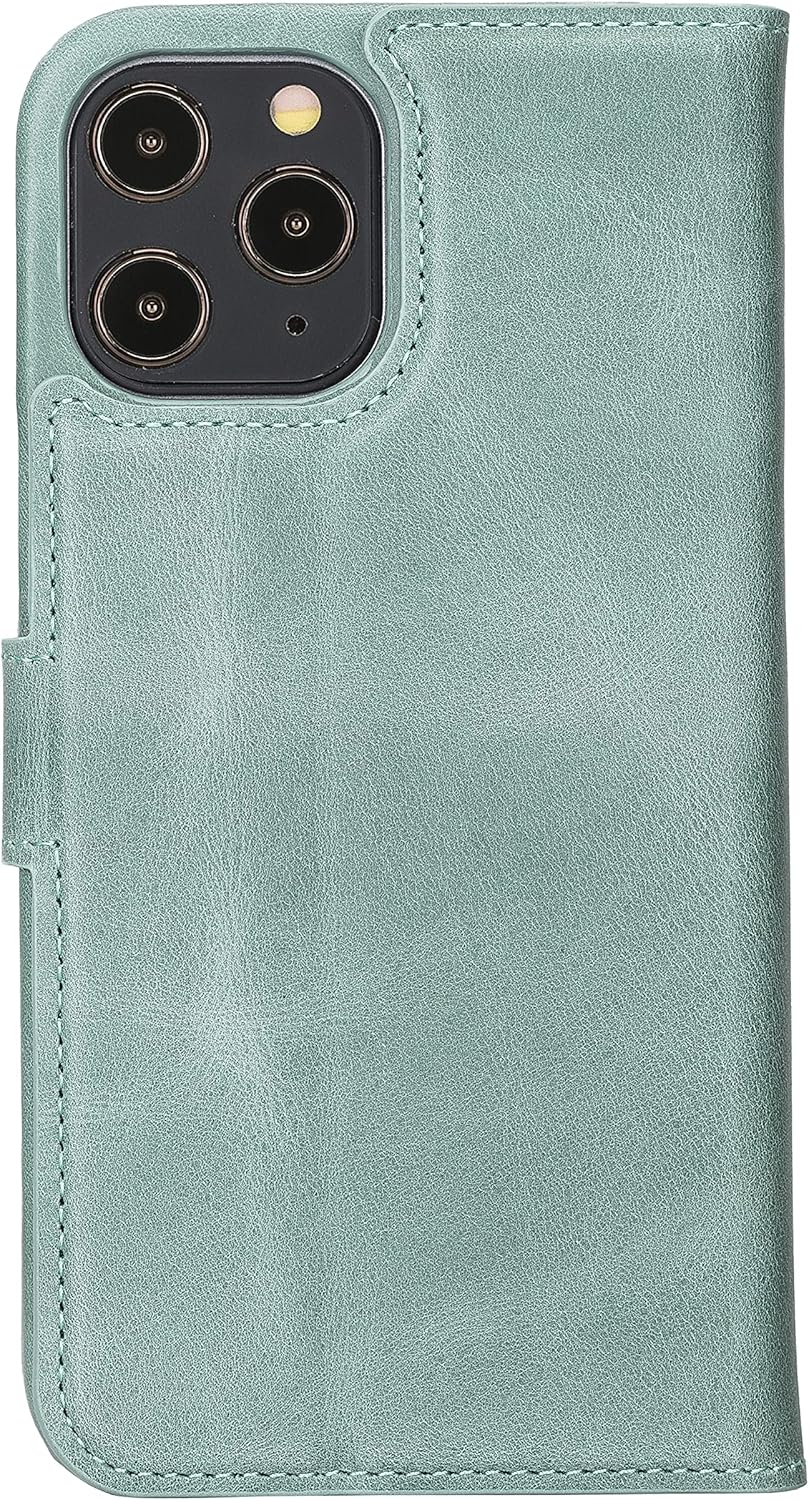 Solo Pelle Lederhülle kompatibel für iPhone 12 Pro Max in 6.7 Zoll abnehmbare Hülle (2in1) inkl. Kar