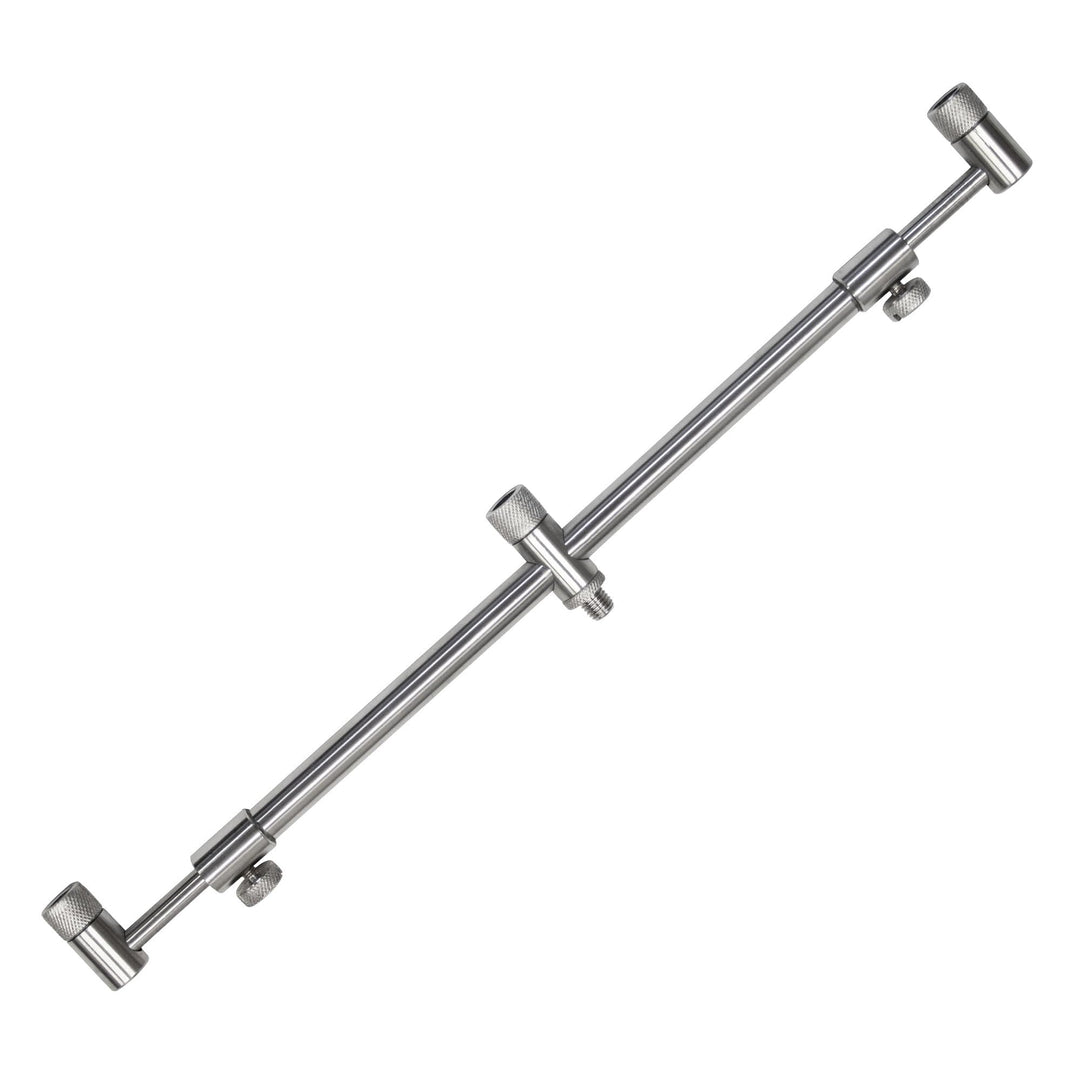 Angel Domäne Stainless Steel Buzzbars - Verstellbare Buzzer Bars 30-50cm für 3 Ruten (heavy - 1 Stüc