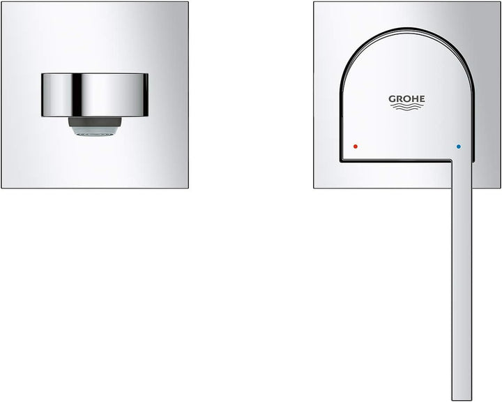 GROHE Plus | Badarmatur - 2-Loch-Waschtischbatterie | Ausladung 147 mm | chrom | 29303003