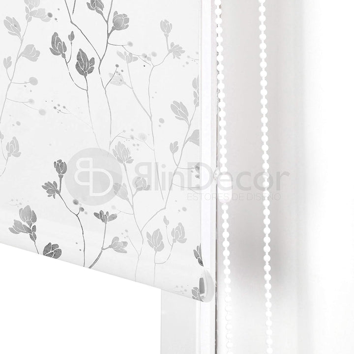 Blindecor Blumen | lichtdurchlässiges Rollo mit Digitaldruck | Modell Bloom | 110 x 180 cm (Breite x
