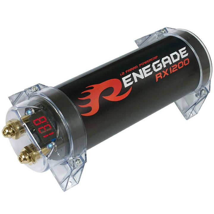 RENEGADE RX1200 Power Cap 1.2 Farad car-Audio-kondensator für systeme bis 1200 watt rms 1 2 3 4 5 10