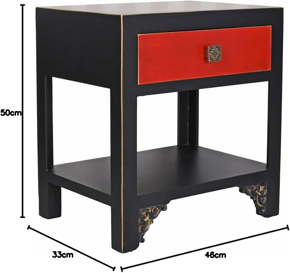 China Schrank Nachtschrank Vintage Nachttisch Nachtkonsole Nachtkommode Ablage mya054 Palazzo Exklus
