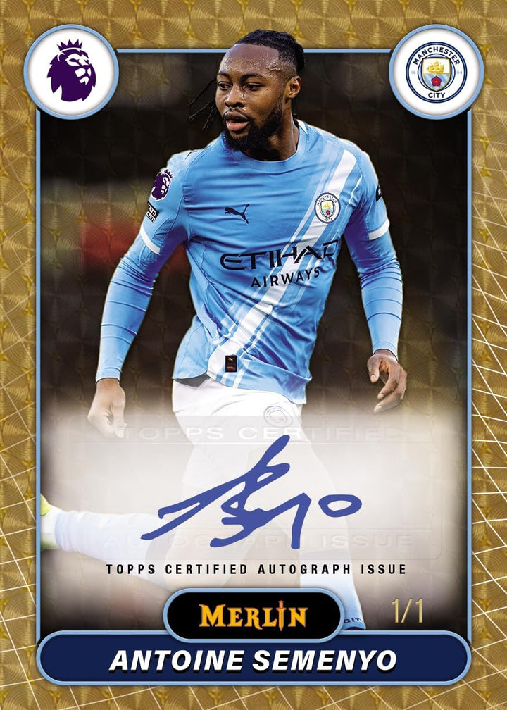 Topps Merlin Premier League 2026 - Value Box | 4 Karten pro Packung, 7 Packungen pro Box, mit 1 numm