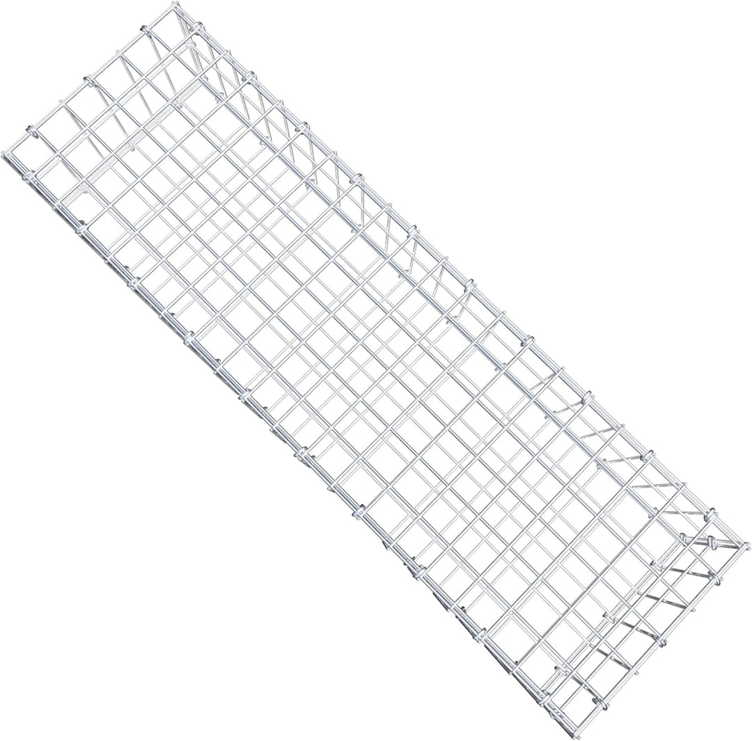 GABIONA Steinkorb-Gabione eckig, Maschenweite 5 x 10 cm, Tiefe 30 cm, Gabione 100 x 20 x 30 cm (L x