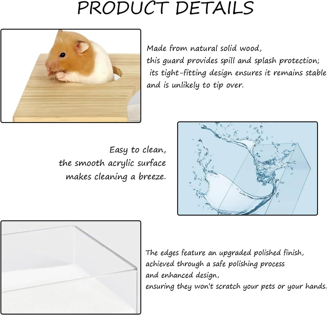 Haustier Hamster Badezimmer, Acryl Hamster Badebox, Sandbad Box für Chinchilla, Goldene Bären, Gerbi