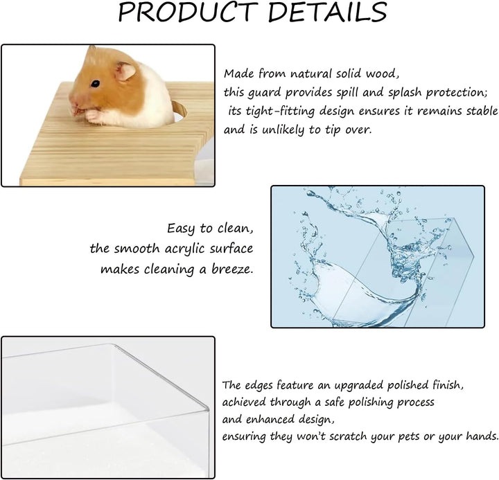 Haustier Hamster Badezimmer, Acryl Hamster Badebox, Sandbad Box für Chinchilla, Goldene Bären, Gerbi