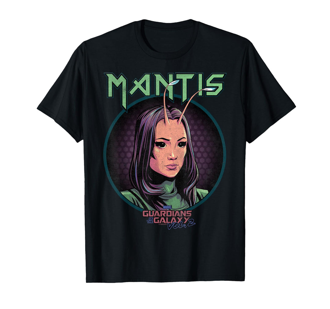 Womens Marvel Mantis Guardians of Galaxy 2 Circle Graphic T-Shirt Large Baby Blue