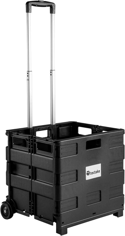 TecTake Einkaufswagen bis 35 kg Einkaufstrolley klappbar | Totalmasse: 45 x 37,5 x 45 - 97 cm | ABS