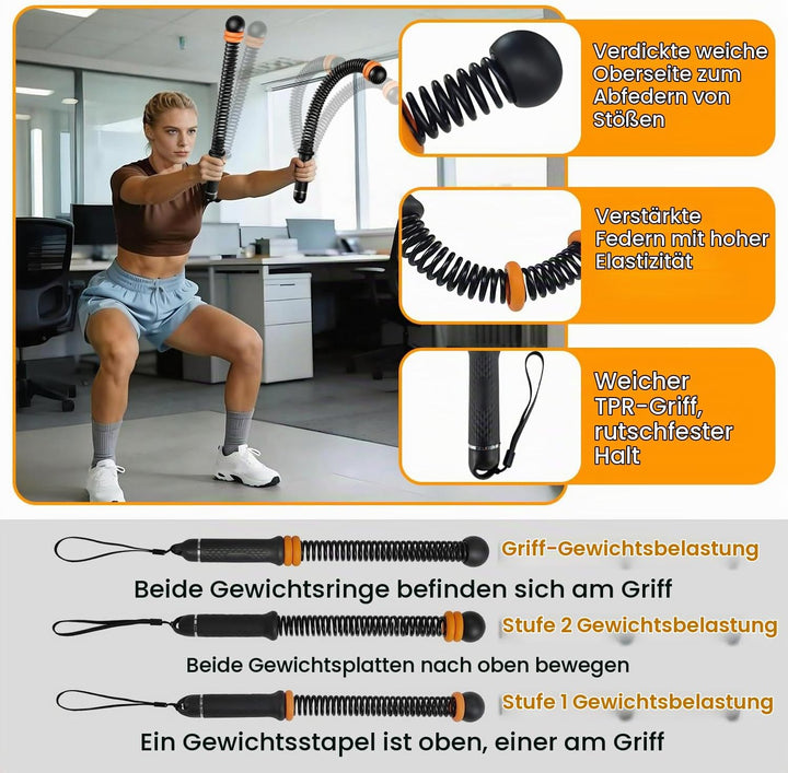 Verstellbare Battle Rope Ohne Seil Tragbare Gewichtsringen Ropeless Battle Ropes Geräuschfreies Trai