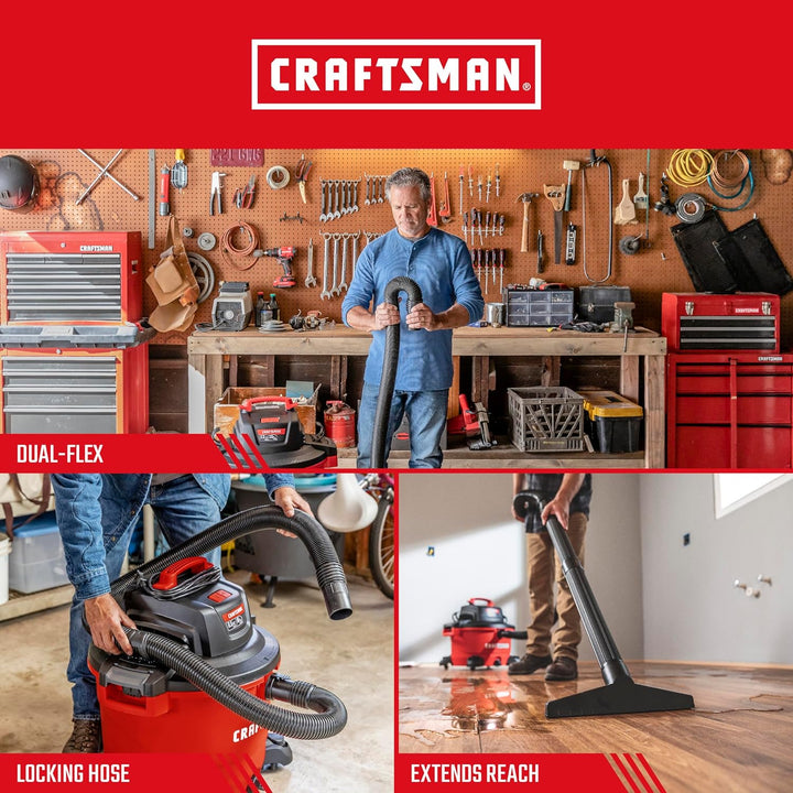 Craftsman 38758 9-38758 5,1 cm x 4 m POS-I-LOCK Nass-/Trocken-Vakuumschlauch-Set, 9-38758 5,1 cm. vo