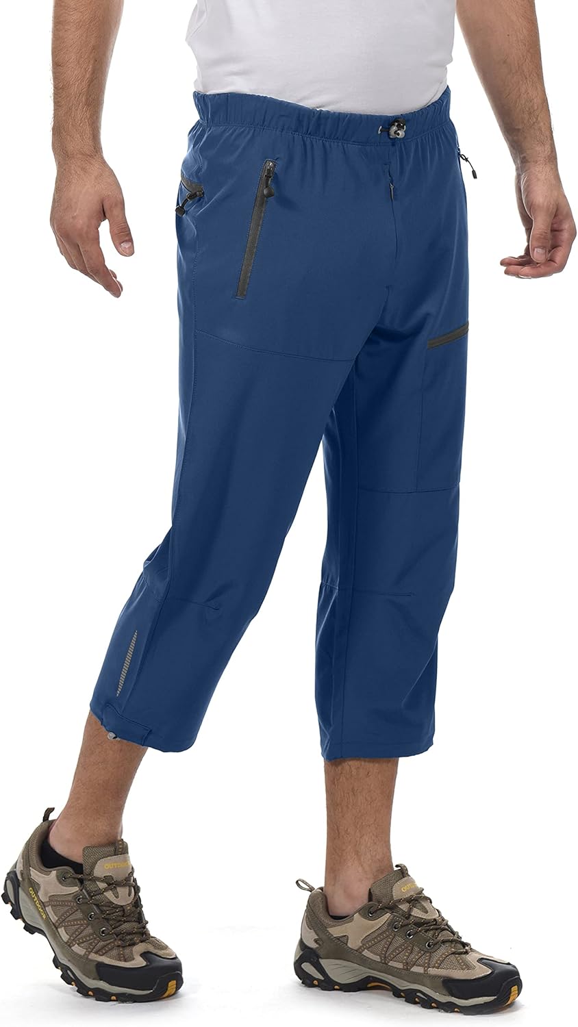 Little Donkey Andy Herren 3/4 Capri Trekkinghose Schnelltrocknend Shorts Leichte Atmungsaktiv Kurze