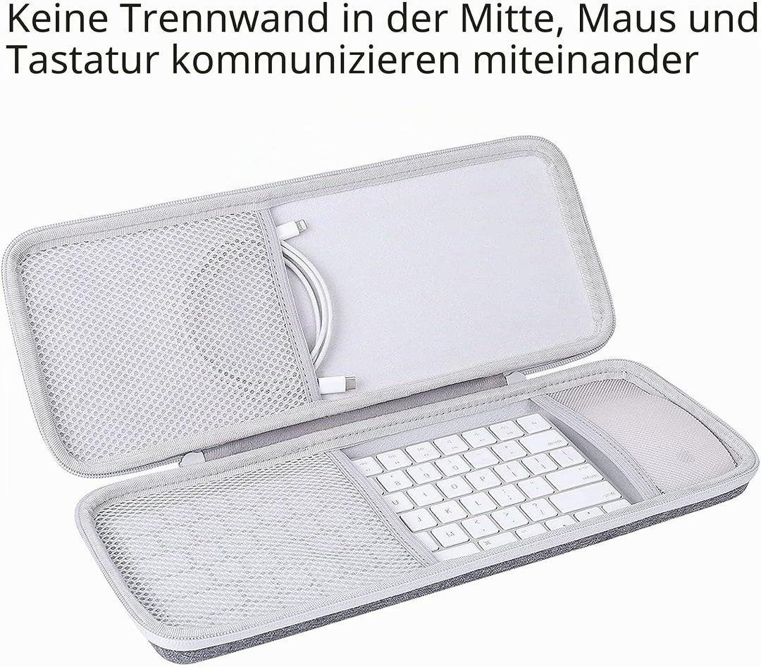 co2CREA Hart Reise Schutz Hülle Etui Tasche für Apple Magic Keyboard und Magic Mouse 2/1 Tastatur Ma
