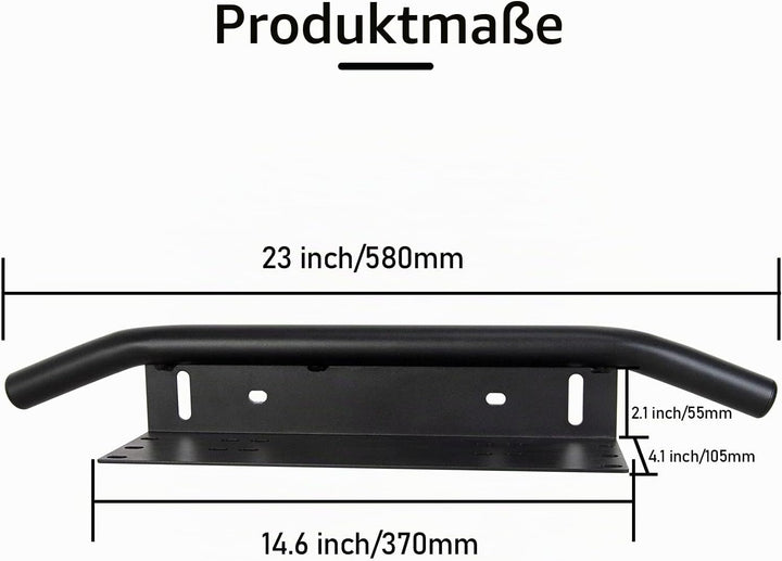 Willpower 126 W 50,8 cm LED Lichtleiste Flutlicht Spot Combo Beam + 23 Zoll Kennzeichenhalter Univer